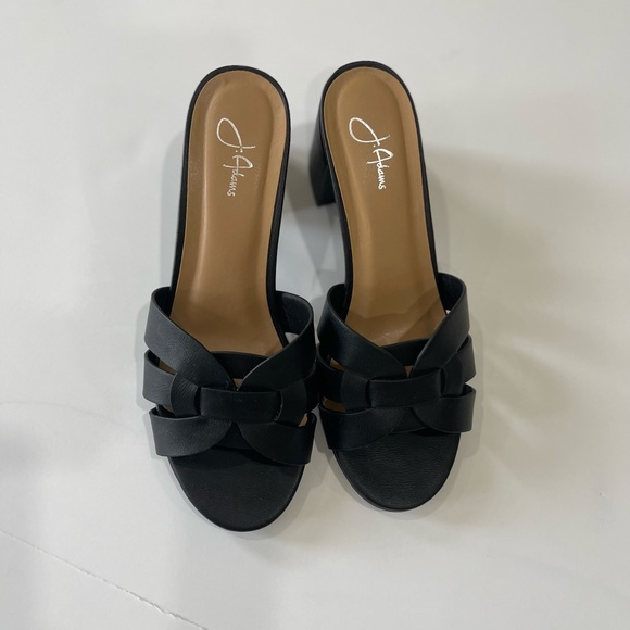 J Adam’s dressy slip on block heel sandals, hell 2,5 inches, size 7 - Picture 6 of 9